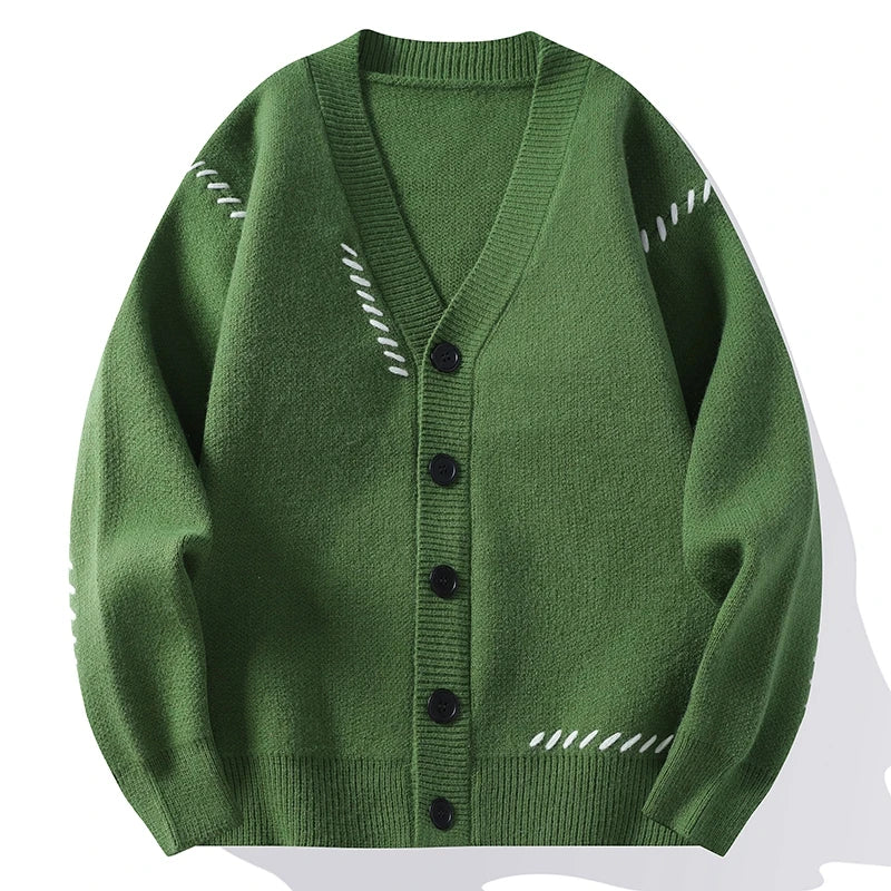 Clean Cut V-Neck Cardigan