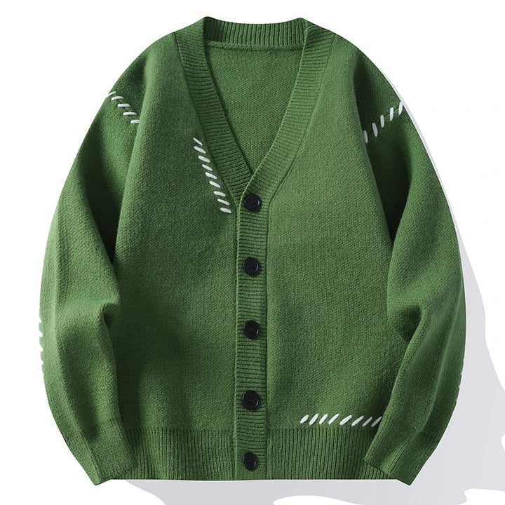 Clean Cut V-Neck Cardigan